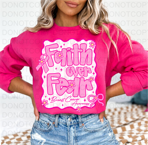 Fear Over Faith DTF or Sublimation Transfer
