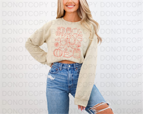 Fall Collage DTF or Sublimation Transfer