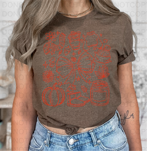 Fall Collage DTF or Sublimation Transfer