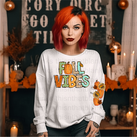 Fall Vibes DTF or Sublimation Transfer