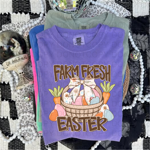 Farm Fresh Easter DTF or Sublimation Transfer