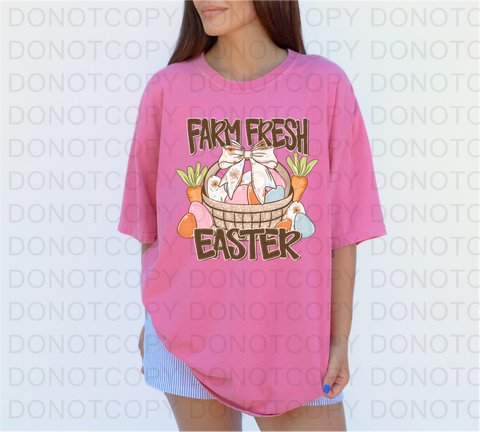 Farm Fresh Easter DTF or Sublimation Transfer