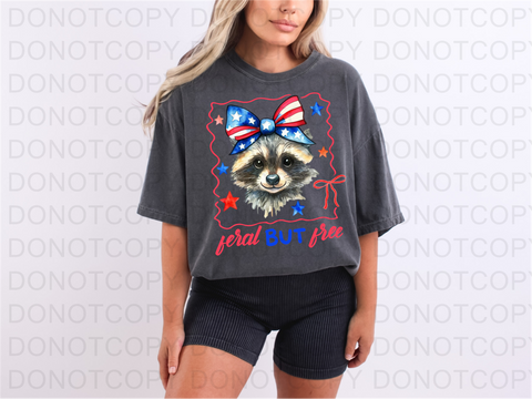 Feral But Free DTF or Sublimation Transfer