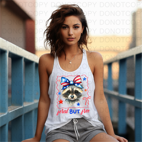 Feral But Free DTF or Sublimation Transfer