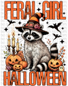 Feral Halloween DTF or Sublimation Transfer