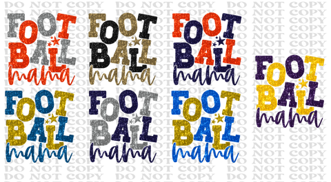Football Mama Bundle DTF or Sublimation Transfer