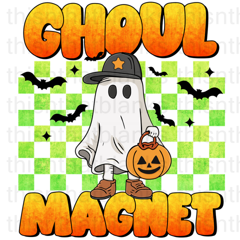 Ghoul Magnet Sublimation Or DTF Transfer