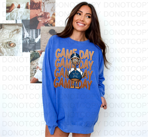Game Day Turkey DTF or Sublimation Transfer