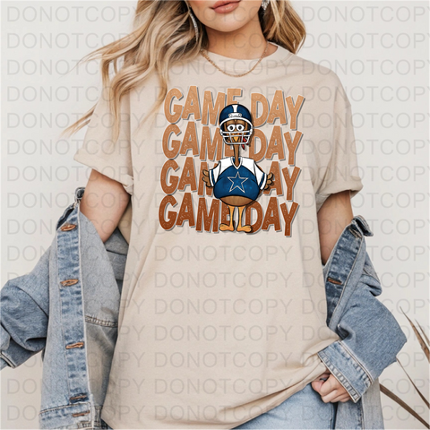 Game Day Turkey DTF or Sublimation Transfer
