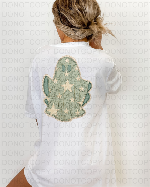 Ghost Stitches DTF or Sublimation Transfer