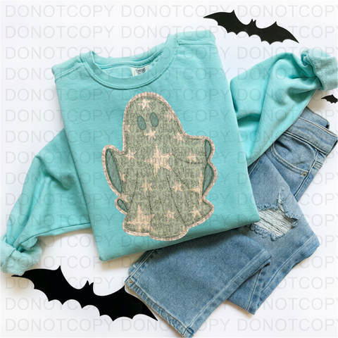 Ghost Stitches DTF or Sublimation Transfer