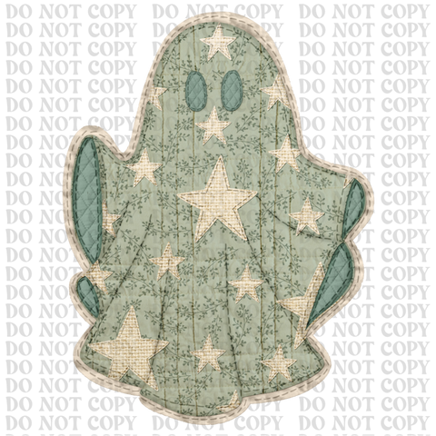 Ghost Stitches DTF or Sublimation Transfer