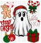 Ghostly Christmas Collage DTF or Sublimation Transfer