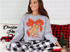 Gingerbread Christmas Bow DTF or Sublimation Transfer