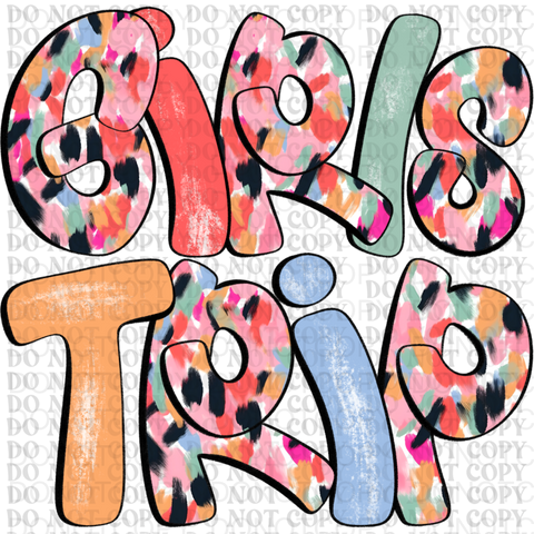 Girl Trips DTF or Sublimation Transfer