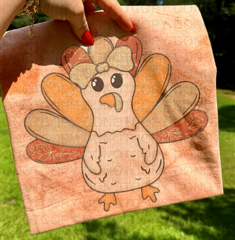 Glitter Turkey DTF or Sublimation Transfer