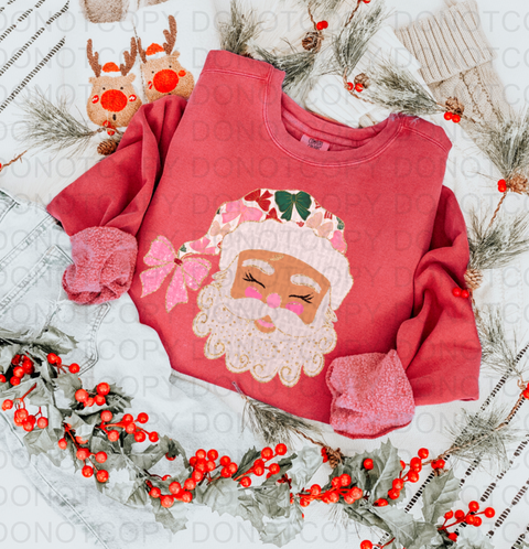 Glitter Santa DTF or Sublimation Transfer