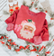 Glitter Santa DTF or Sublimation Transfer