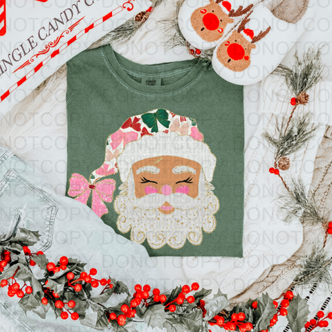 Glitter Santa DTF or Sublimation Transfer