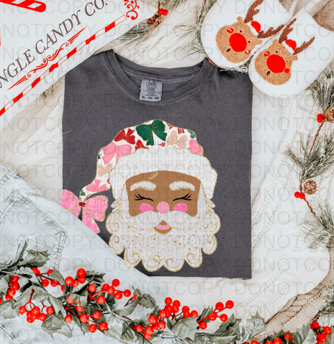 Glitter Santa DTF or Sublimation Transfer
