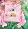 Glitter Santa DTF or Sublimation Transfer