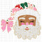 Glitter Santa DTF or Sublimation Transfer