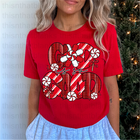 God is Good Christmas DTF or Sublimation Transfer
