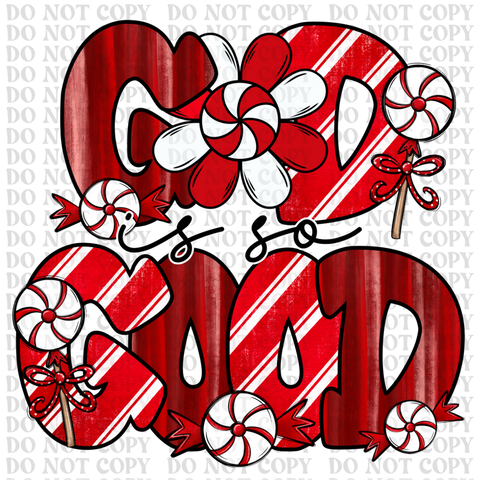 God is Good Christmas DTF or Sublimation Transfer