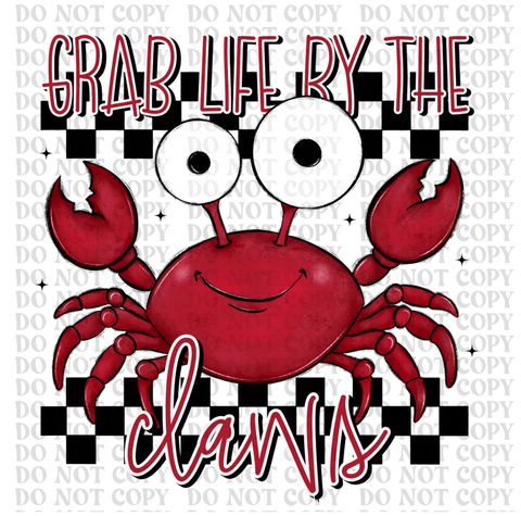 Grab Life By the Claws DTF or Sublimation Transfer