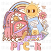 Hello Pre-K Sublimation Or DTF Transfer