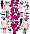 Howdy Ghosts Sublimation or DTF Transfer