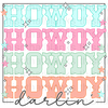 Howdy Darlin' Sublimation or DTF Transfer