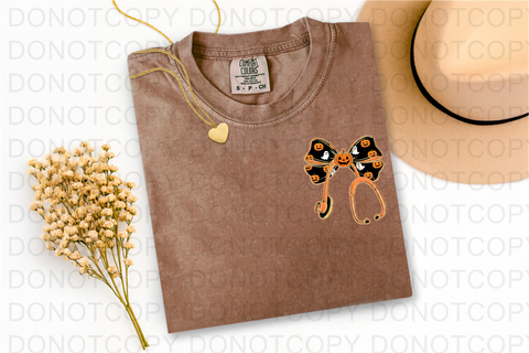 Halloween Nurse Bow DTF or Sublimation Transfer