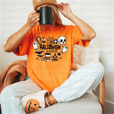 Halloween Vibes DTF or Sublimation Transfer