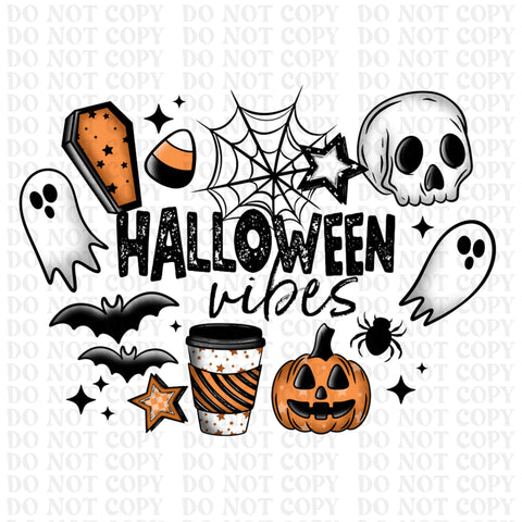 Halloween Vibes DTF or Sublimation Transfer