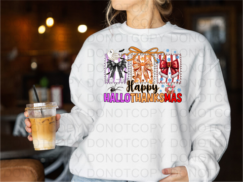 Hallothanksmas DTF or Sublimation Transfer