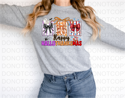 Hallothanksmas DTF or Sublimation Transfer