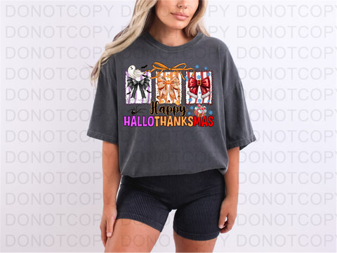 Hallothanksmas DTF or Sublimation Transfer