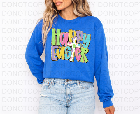 Happy Easter DTF or Sublimation Transfer