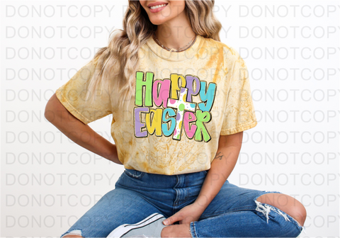Happy Easter DTF or Sublimation Transfer