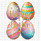 Happy Easter Eggs DTF or Sublimation Transfer