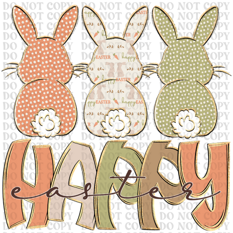 Happy Easter DTF or Sublimation Transfer