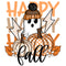 Happy Fall Ghost DTF or Sublimation Transfer