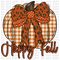 Plaid Fall Pumpkin DTF or Sublimation Transfer