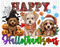 Happy Hallothanksmas Dogs DTF or Sublimation Transfer