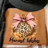 Harvest Wishes DTF or Sublimation Transfer