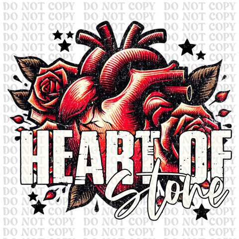 Heart Of Stone DTF or Sublimation Transfer
