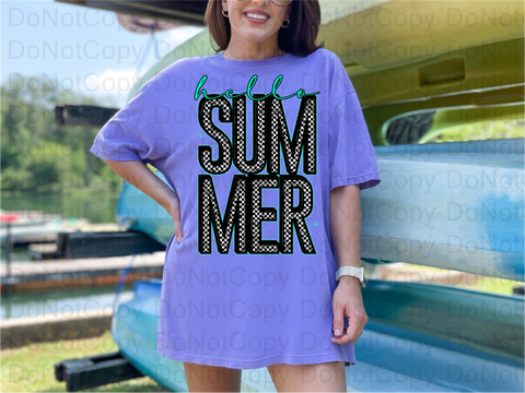Hello Summer DTF or Sublimation Transfer