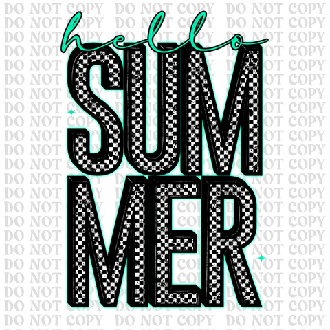 Hello Summer DTF or Sublimation Transfer
