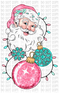 Ho Ho Ho Pink Santa DTF or Sublimation Transfer